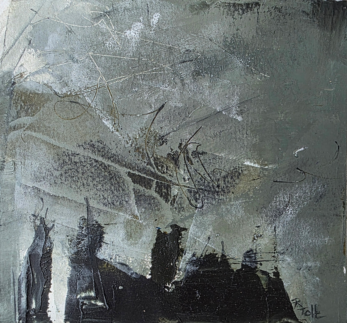 Cloaked Figures, 5" x 6", o/cw on paper