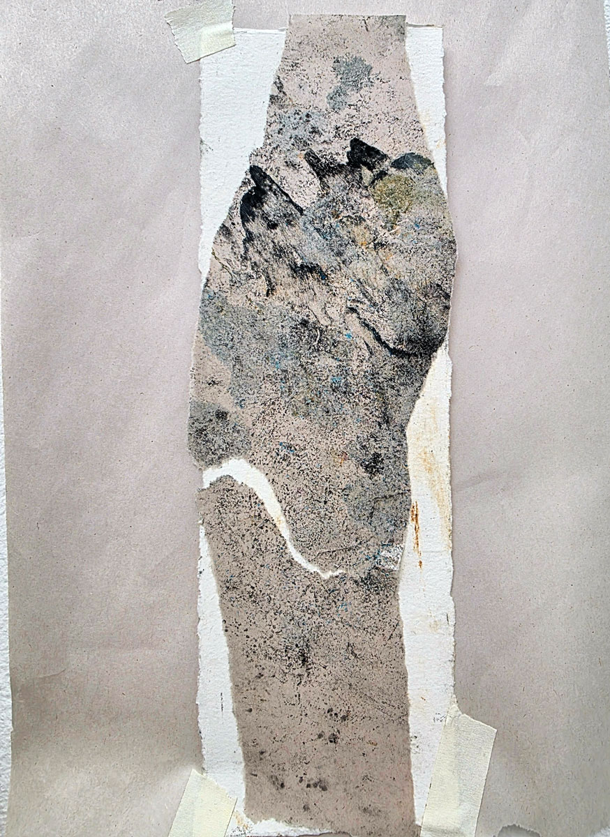 Bog Peat I. 9" x 12" o/cw on paper