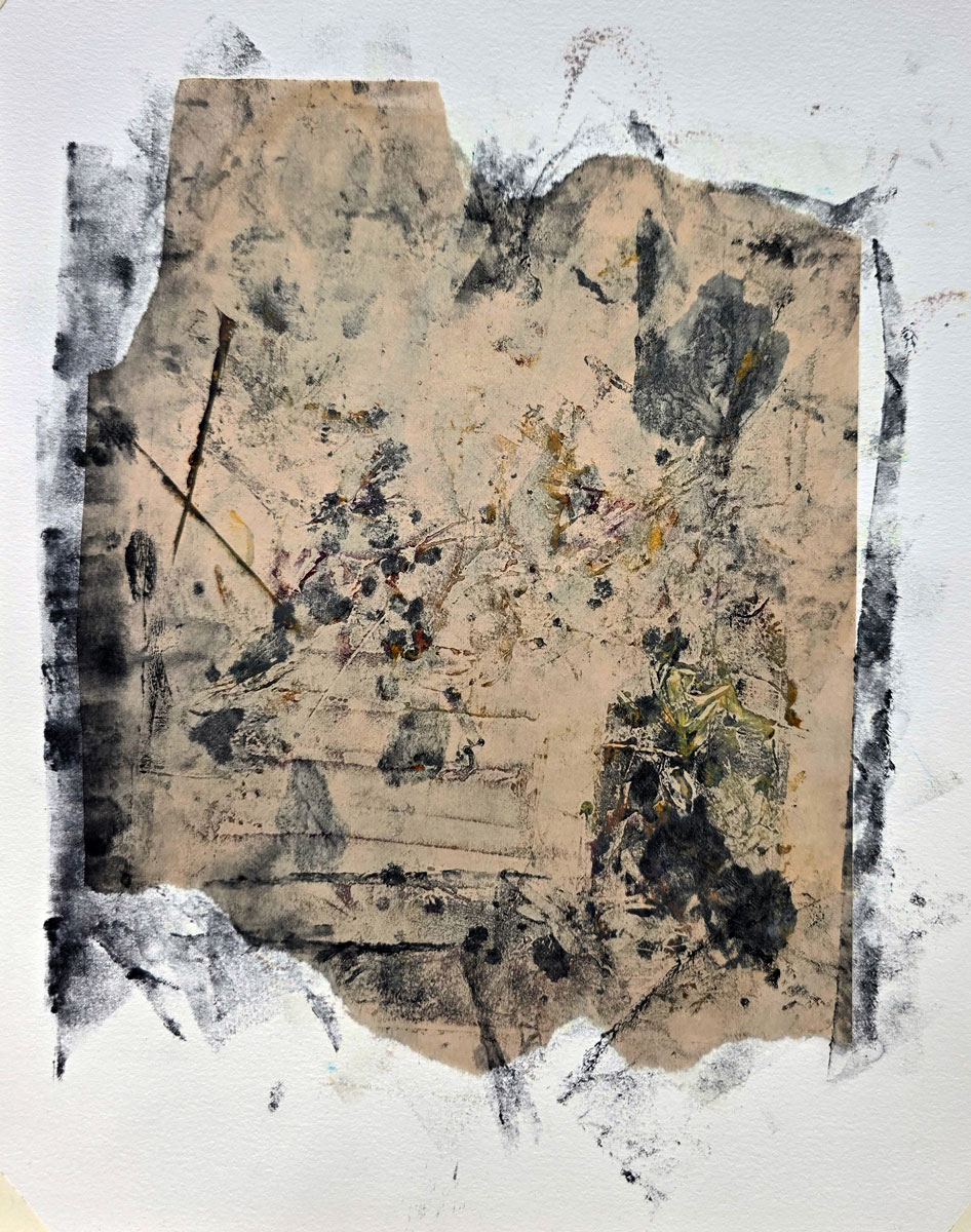 Bog Peat II. 9" x 12" o/cw on paper