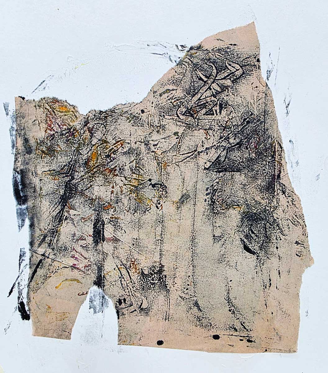 Bog Peat III. 9" x 12" o/cw on paper