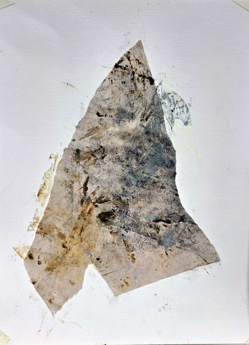 Bog Peat IV. 9" x 12" o/cw on paper