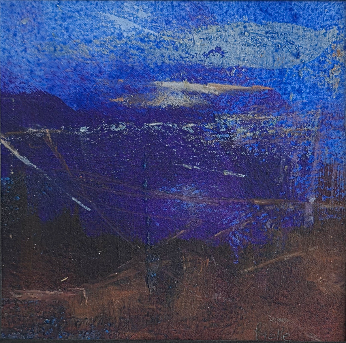 North Atlantic Night, o/cw on paper